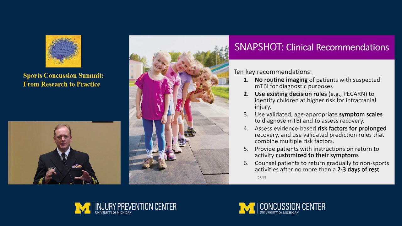 2019 Concussion Summit Matthew Breiding Application of CDC Guidelines for Pediatric Concussion