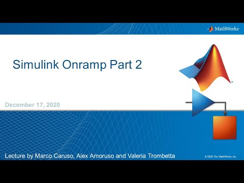 Simulink Onramp Part 2 - PoliTO & Uniroma1