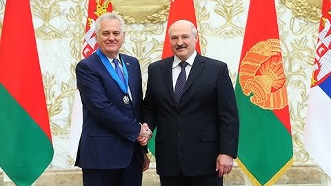 Александр Лукашенко наградил Томислава Николича орденом Дружбы народов
