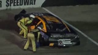 Slinger Speedway Duke Long Aug 14 2016 crash