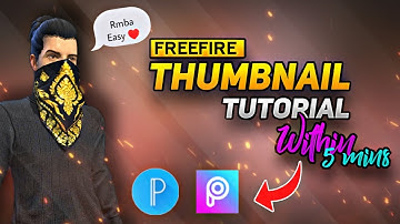 Freefire Thumbnail Tutorial within 5 min - In Tamil Full Explanation