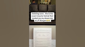 the exact resume format that landed me my dream job at JP Morgan😭😭 #resumetemplate #resumes