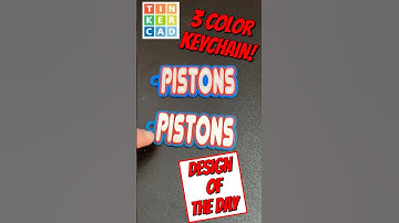 Tinkercad 3 Color Keychain Update: Better Colors 10 Minute Tutorial