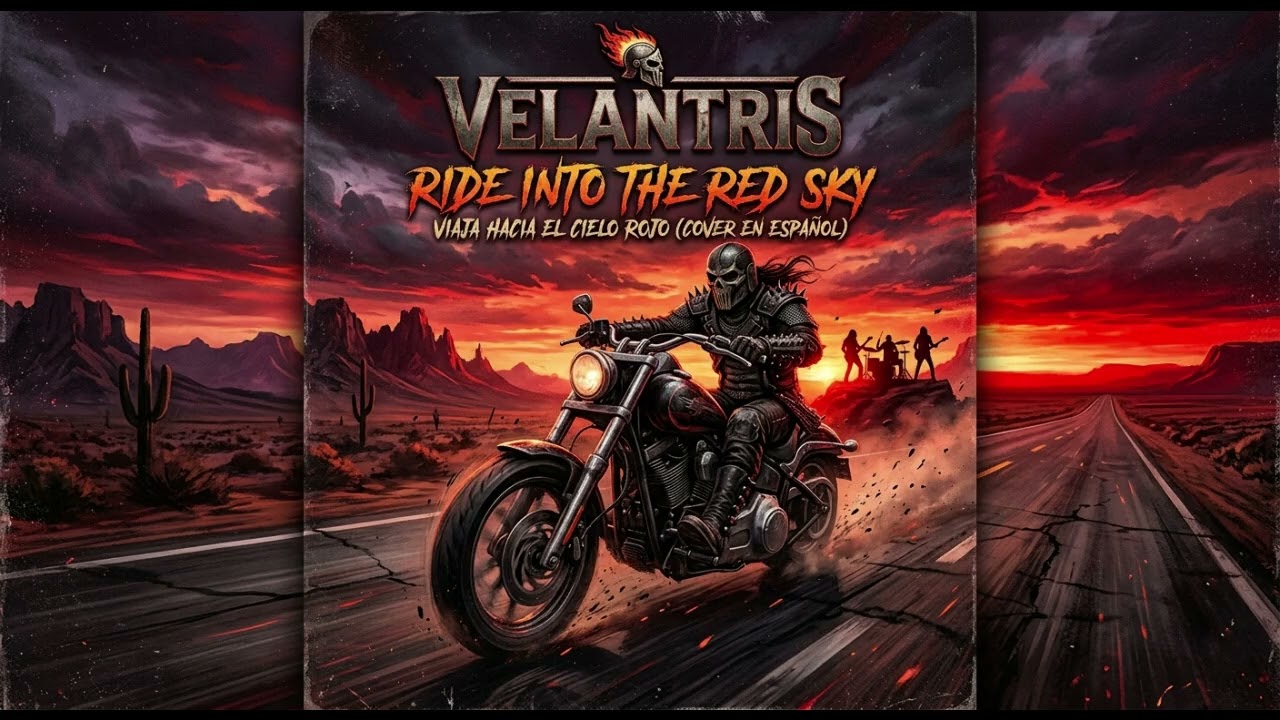 Velantris..RIDE INTO THE RED SKY/Traducida al Español..Viaja Hacia El Cielo Rojo/ IA..COVER