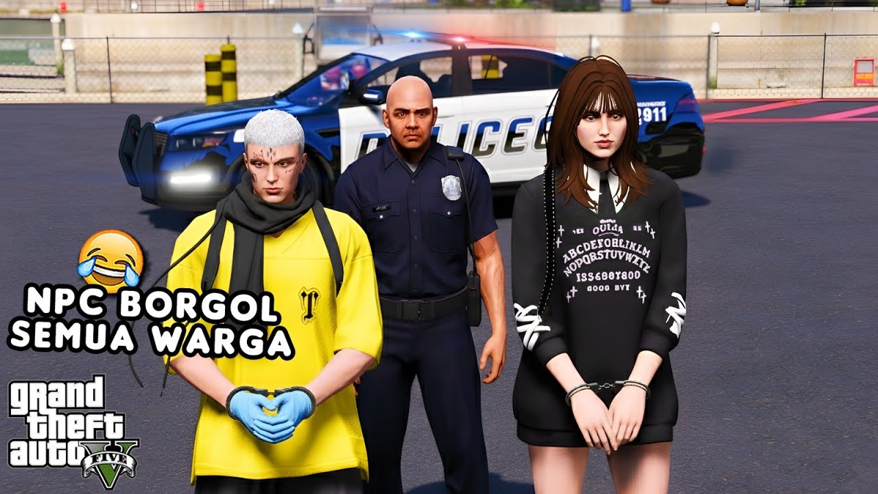 KAMUFLASE JADI POLISI BORGOL SEMUA WARGA - GTA 5 ROLEPLAY