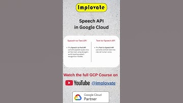 Speech API in Google Cloud 🎙️ | Voice AI Explained | GCP #implovate #gcp #googlecloud