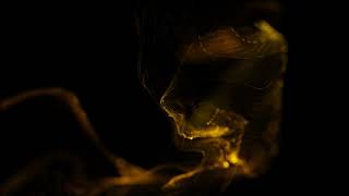Information Beautiful Golden particles smoke abstract motion background News