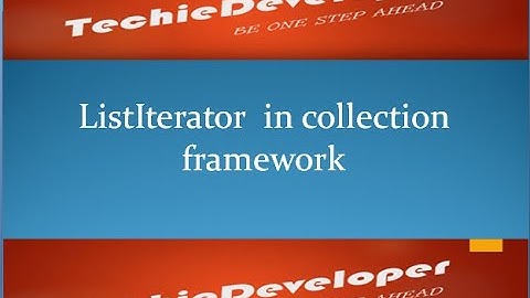 13. ListIterator in java/ how to iterate forward backward direction using listIterator in java