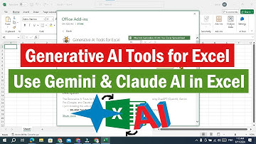 Generative AI Tools for Excel | How to integrate Google AI Gemini in Excel