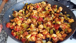 Tavuklu Patlıcan Yemeği Tavuk Sote Nasıl Yapılır BirdeBöyleYap Patlıcan Kebabı Nefis Yemek Tarifleri