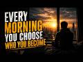 Every Morning You Choose Who You Become | Motivational Spoken Word