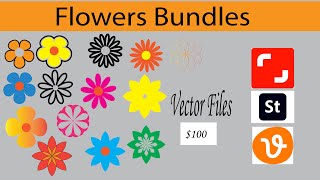 How to Create Vector Flower Bundles for Shutterstock in Adobe Illustrator Tutorial