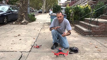 blade 350 qx a member has issues inches off the flor flying