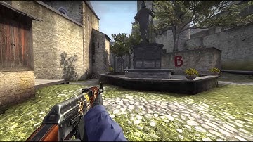 CS:GO 1V4 clutch on Cobblestone