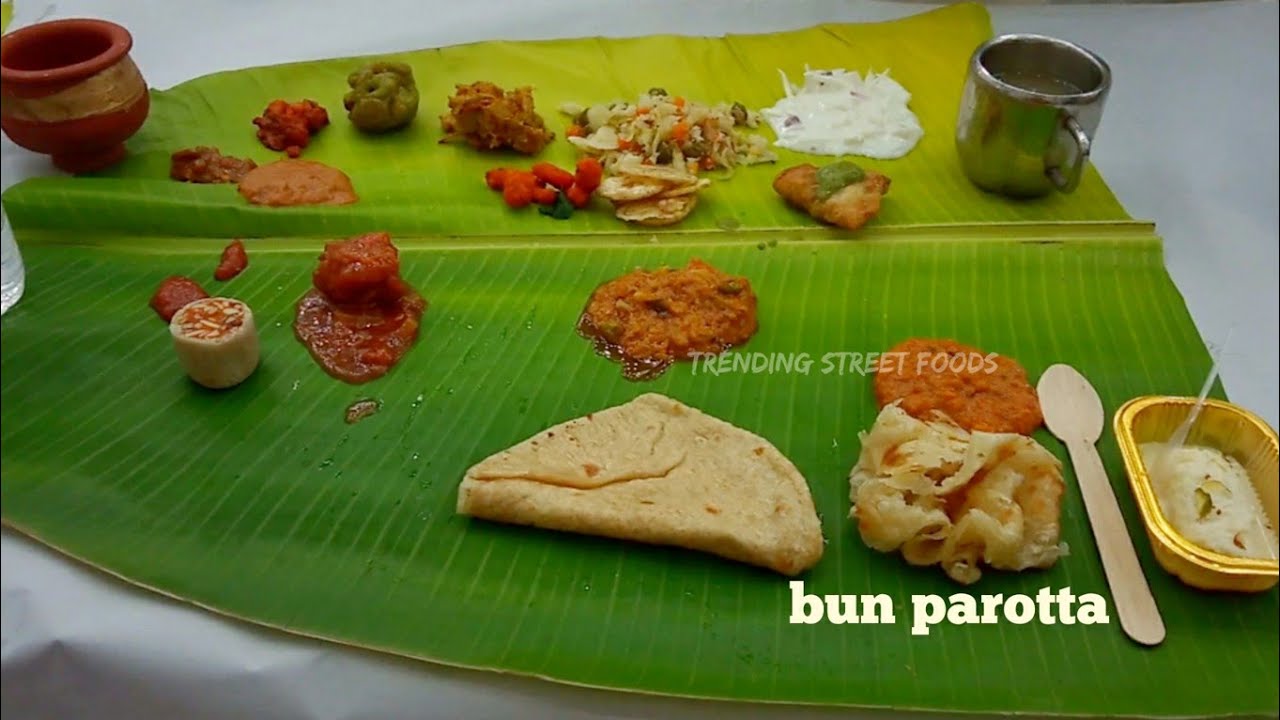 Chennai Wedding Reception Food with Bun Parotta, Pesarattu, Paneer Butter Masala