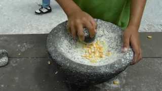 Grinding Corn - Old Florida Museum St. Augustine FL