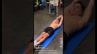 Stefano Belotti 3 meter Spring Board Dive Warm Up | Core Exercises