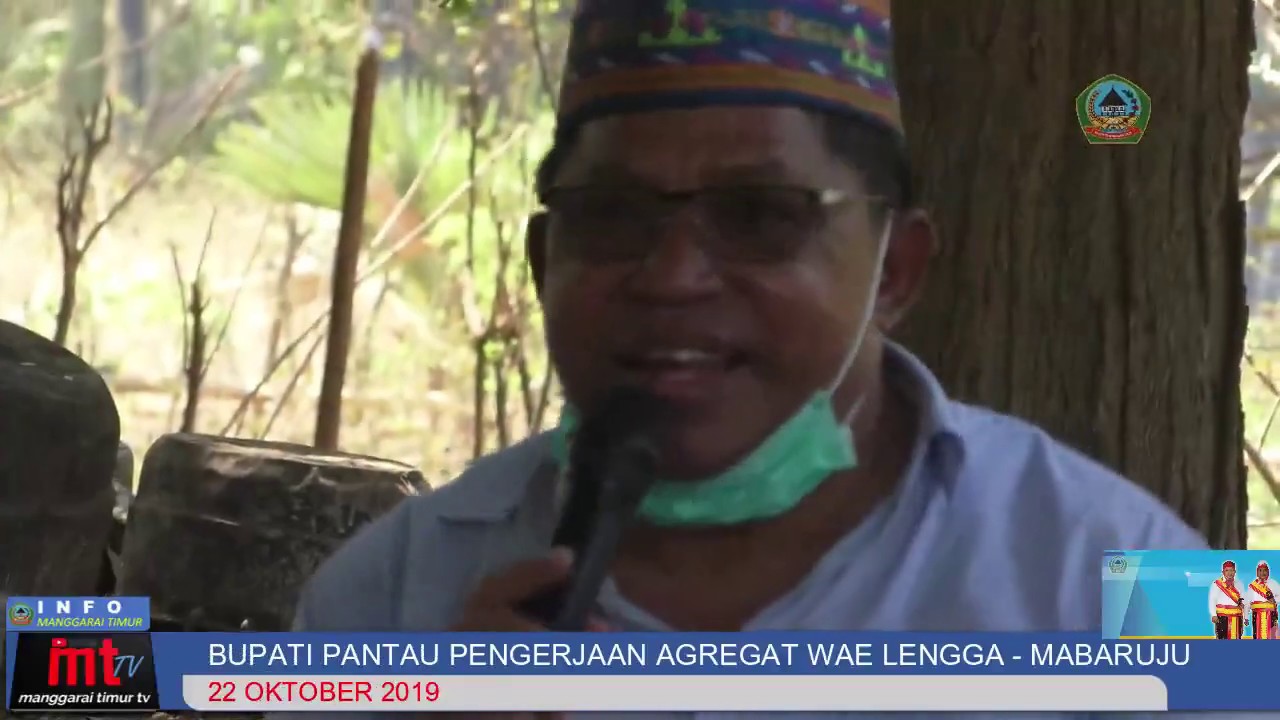 BUPATI MATIM PANTAU PENGERJAAN AGREGAT DI MABARUJU