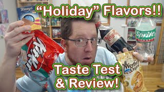 Trying Holiday Flavors! Coke, Sprite, KitKat & More! - Taste Test & Review - JT's J-Treats