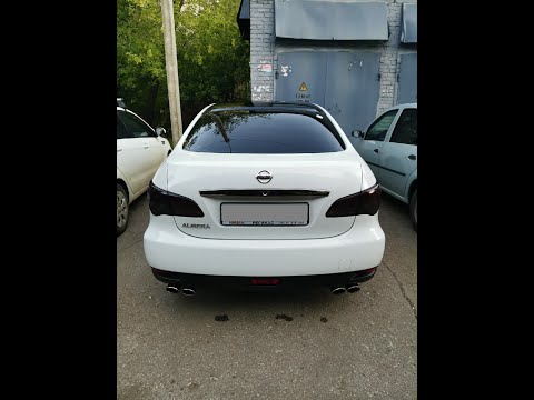 Выхлоп - Раздвоение и тюнинг Nissan Almera G15, 2014. Rus bluebird sport exhaust