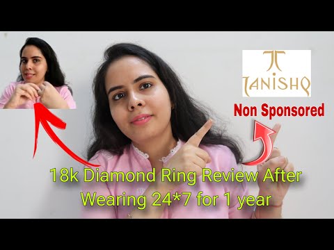 Tanishq 18k diamond Ring Review After Wearing 24*7 for 1 year | Water Test | Review After 1 year
