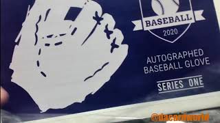 John's Hit Parade Autographed Glove and full sized Bat break