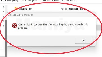 Fix Cannot Load resource files. Re-installing the game may fix this problem Windows