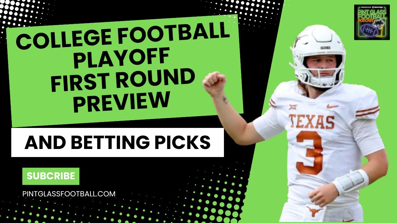 College Football Playoff First Round Preview and Betting Picks - YouTube