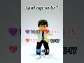 Quel ge es tu  shorts roblox edit trending youtube aged naissencejeux