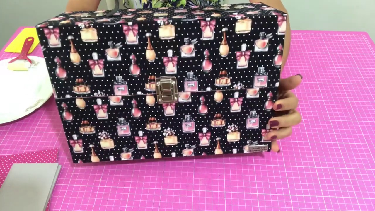 Maleta porta pincéis de maquiagem