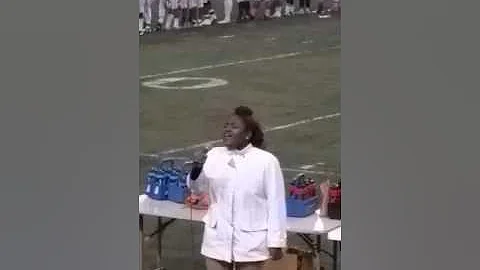 My Daughter singing the National Anthem