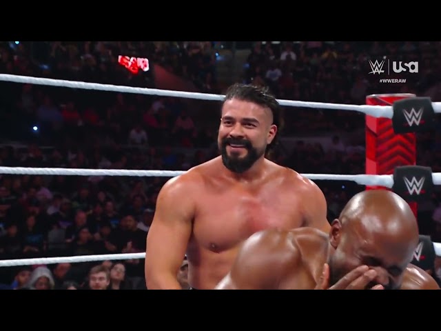 Andrade vs Apollo Crews - Debut RAW | WWE RAW 03/04/24 class=