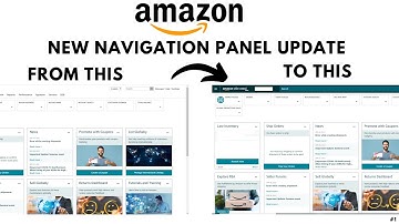 Amazon Seller Central New Navigation Panel | Amazon Seller Central Update | Navigation Panel Updated