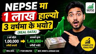 NEPSE मा 1 लाख हाल्यो — 3 वर्षमा के भयो (Real Data)
