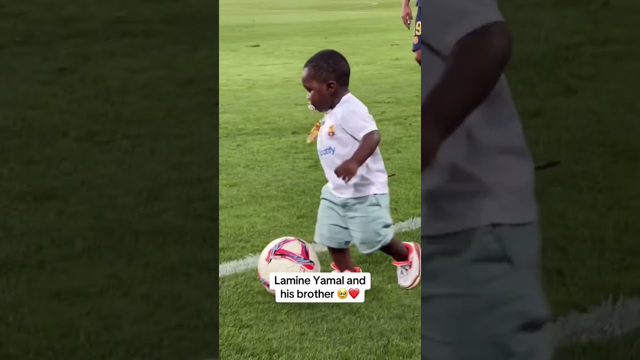 Lamine Yamal His Brother Playing Together On The Pitch Via Fcbarcelona TT Shorts
