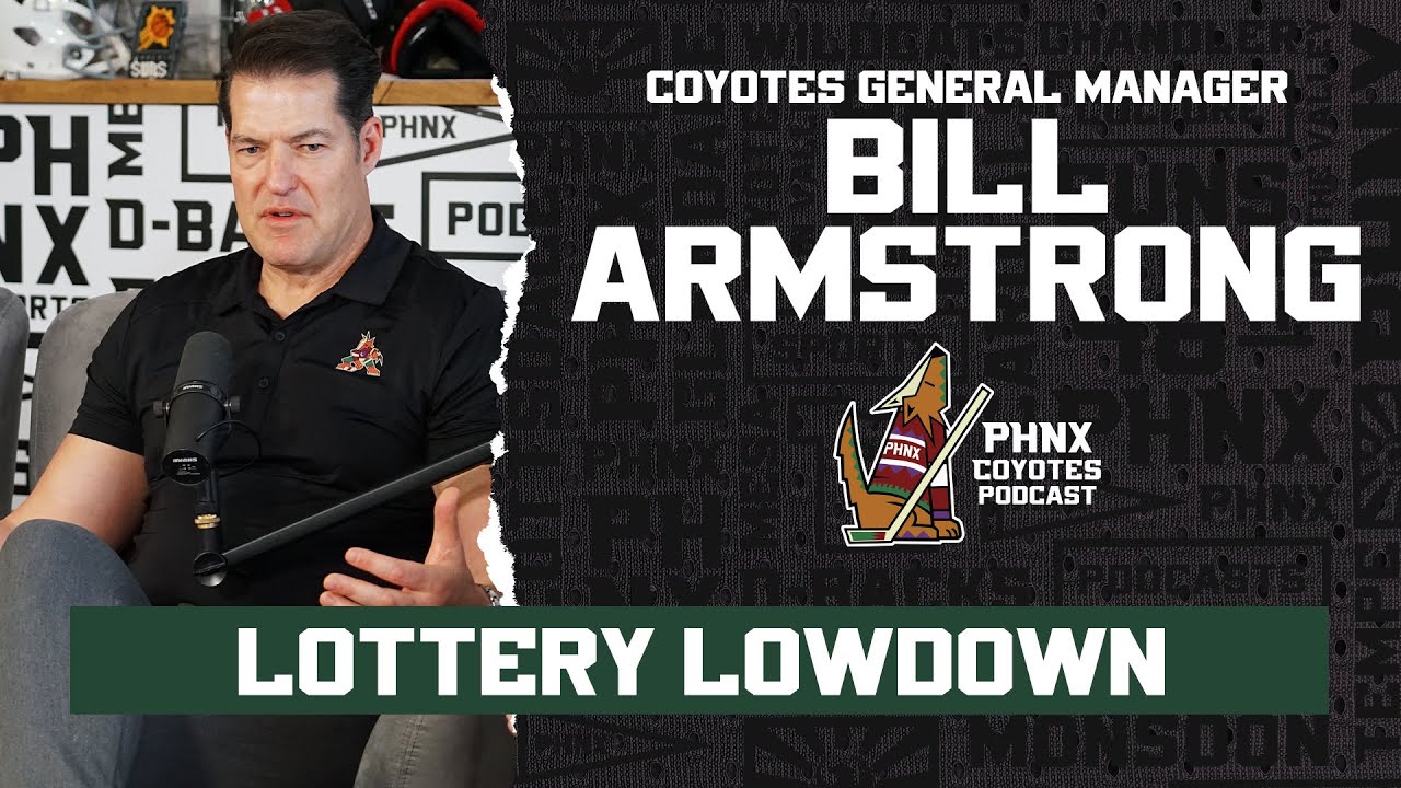 Arizona Coyotes GM Bill Armstrong reacts to landing picks 6 and 12 in