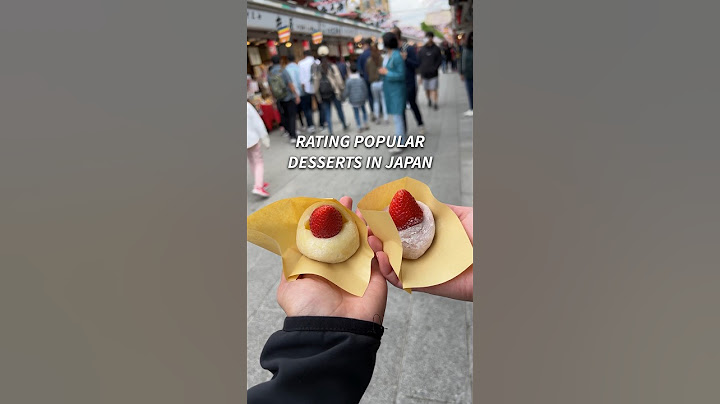 Rating popular desserts in Japan