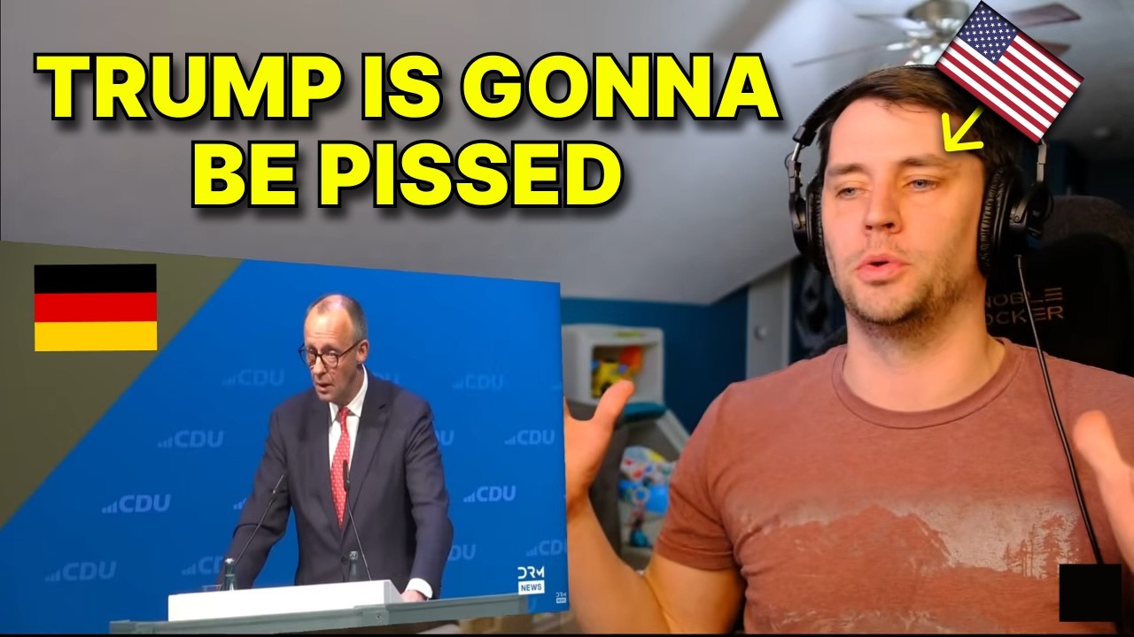 American reacts to German's Merz Issues Strong Warning to U.S.