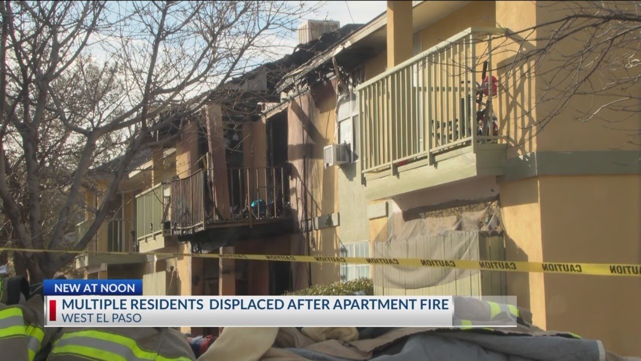 12 residents displaced after apartment complex fire in West El Paso ...