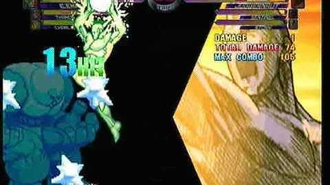 MvC2: Iceman 82 hit 100% Combo - Variation # 3