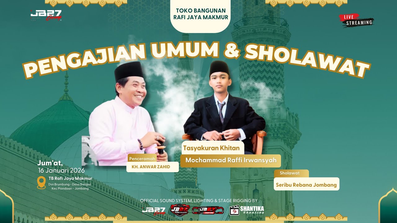 🔴 LIVE - TB. RAFI JAYA MAKMUR BERSHOLAWAT | KH. ANWAR ZAHID