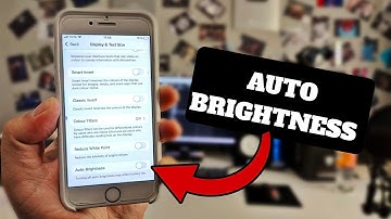 How to disable the auto brightness function on the iPhone display