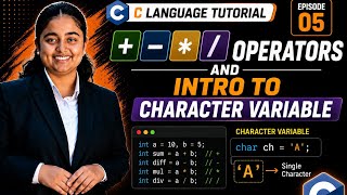 Character Variables in C | int vs float Output Explained | Episode 5 | Hindi
