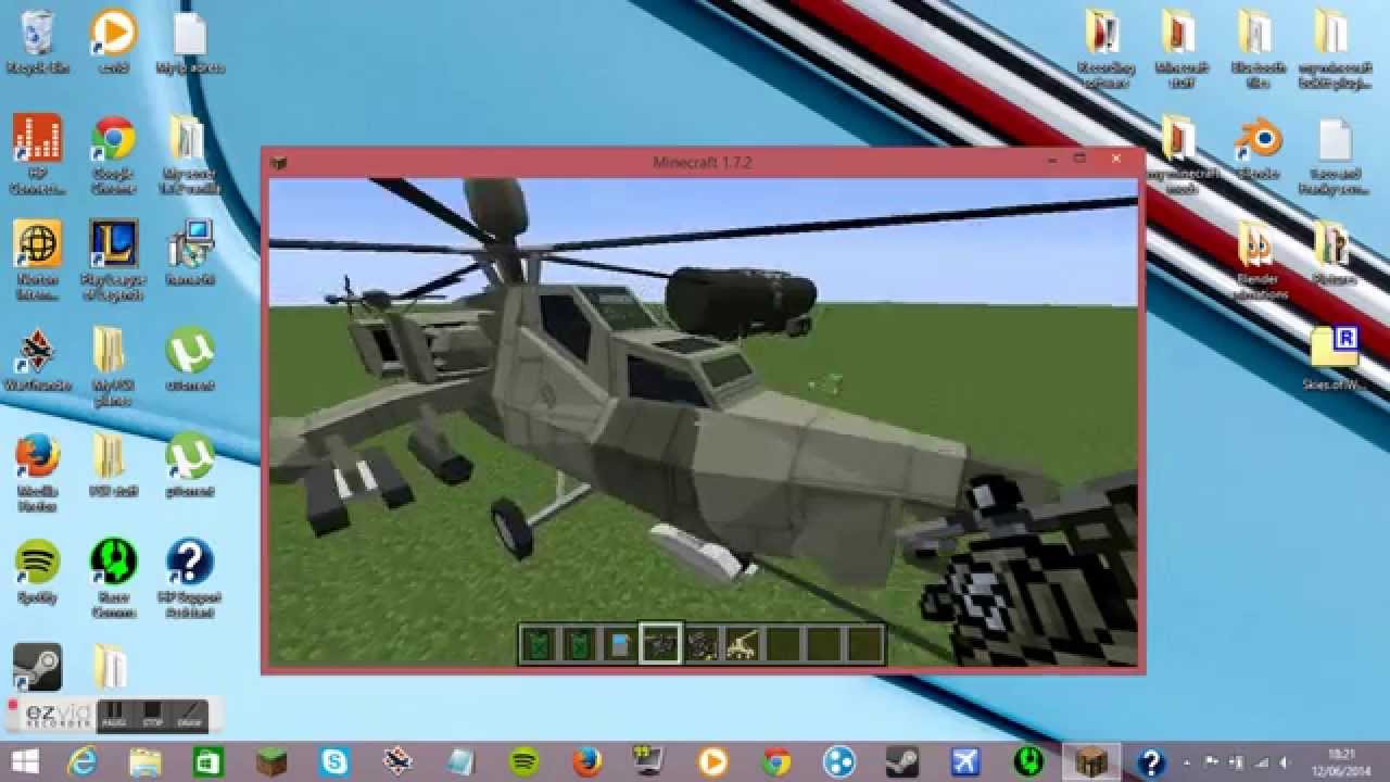 Minecraft [How to install mc heli and flans mod 1.7.2] - YouTube