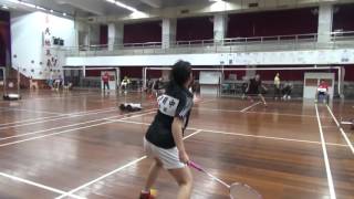 國女 WS 丁雅芸(中山國中)vs村田葵羽(札幌市立啓明中学)20161226北海道青少年羽球交流賽