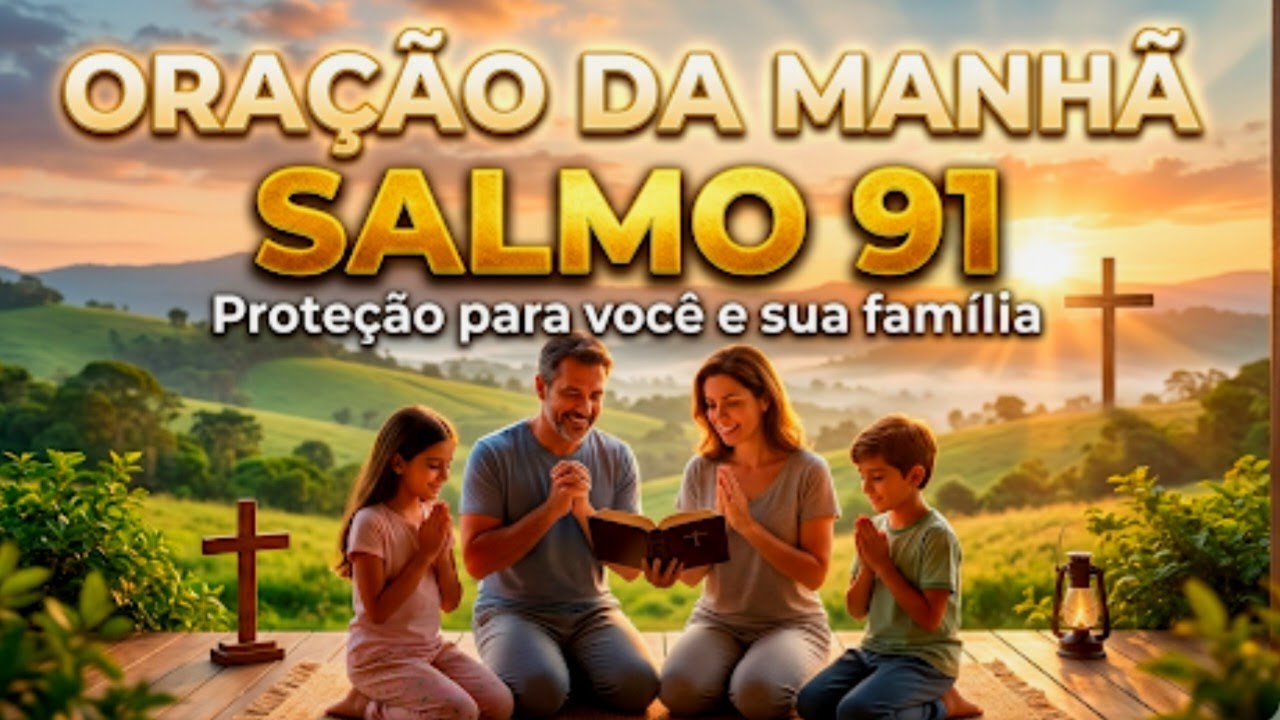 Oração da manhã: Salmo 91 - Oração da manhã para você e sua família.