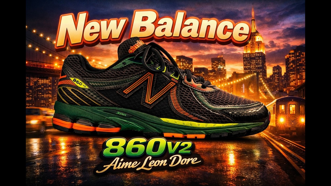 New Balance 860V2 Aime Leon Dore Black Multi-color Review! - YouTube