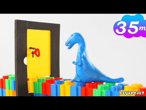 تعليم الأطفال مع لعبة الديناصورات-ألعاب تعليم الأطفال التعليمية ولعب أطفال وألوان الإنجليزية dino