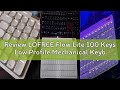 Review LOFREE Flow Lite 100 Keys Low Profile Mechanical Keyboard, Swappable Rechargeable Wireless Ke
