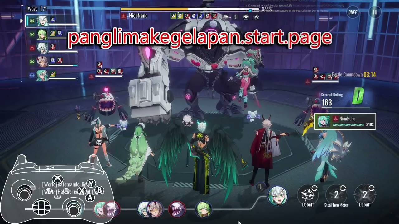 [wide] Cage Rumble [NicoNana] vs Holden Double Healer (without Yeli) | Etheria: Restart Showcase